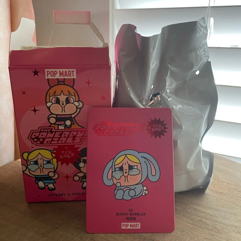 POP MART Crybaby The PowerPuff Girls - Bunny Bubbles Figurine - OB, Wrapped - Picture 1 of 6
